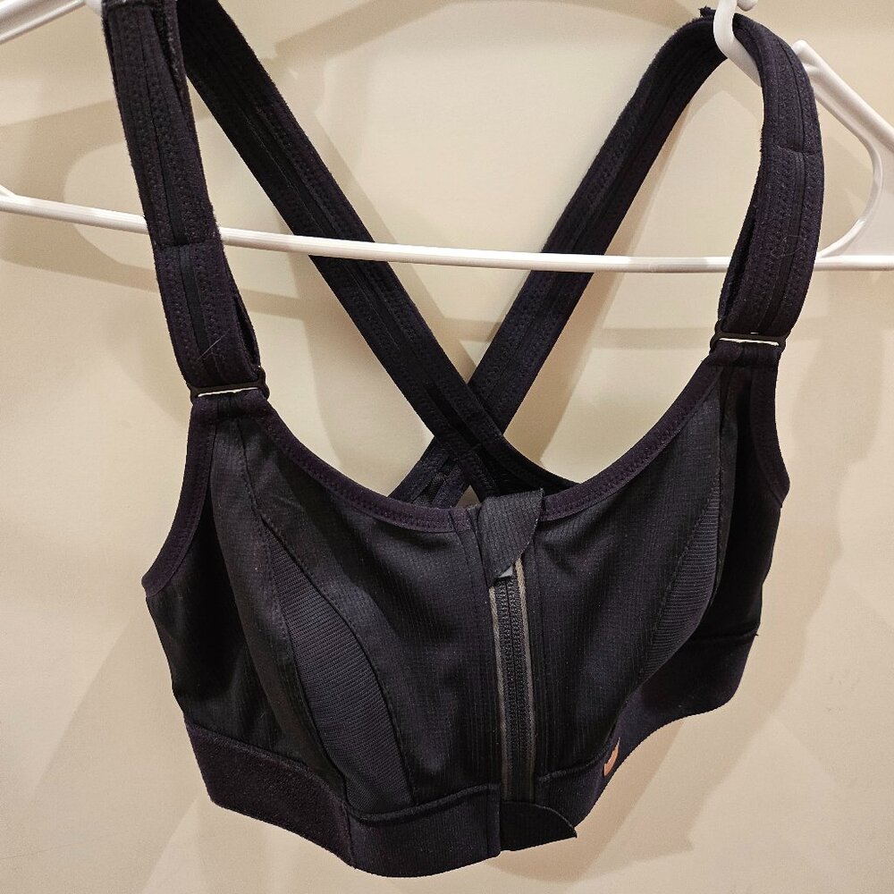 Medium SheFit Ultimate Sports Bra Black High Impact Bra Excellent Condition